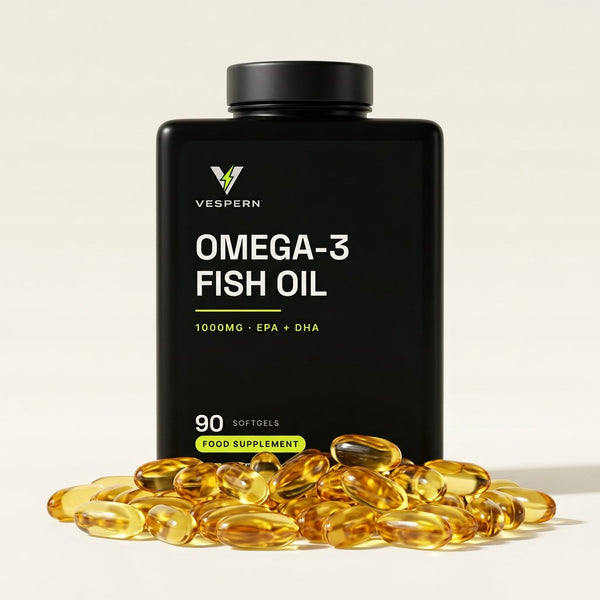 Omega-3 Fish Oil 1000mg, EPA 180mg DHA 120mg, 90 softgels
