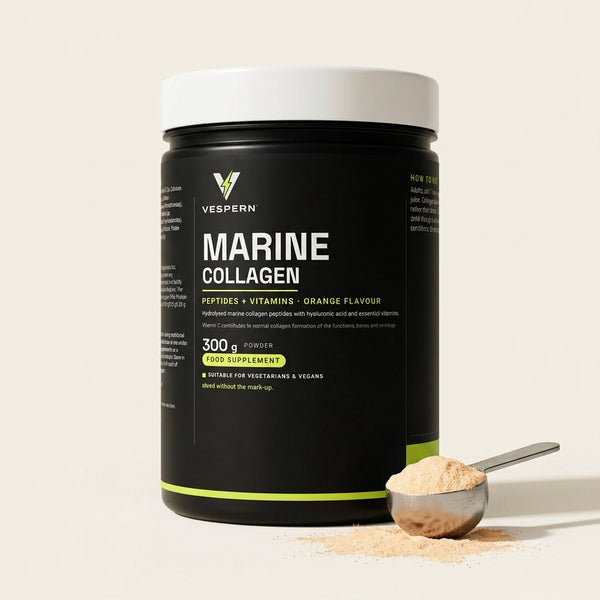 Collagen Protein Powder — 10g collagen plus vitamin C, 300g, orange flavour